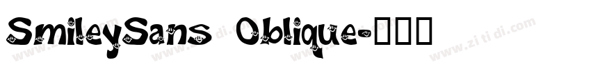 SmileySans Oblique字体转换